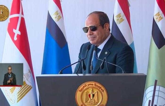 الرئيس السيسي: لا نملك أجندة خفية ضد أحد.. ومهمة القوات المسلحة الحفاظ على أراضينا