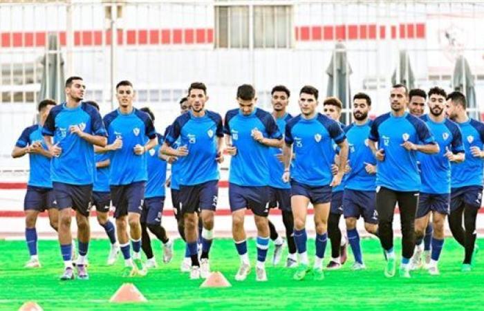 تدريبات تأهيلية وبدنية للاعبي الزمالك في مران اليوم