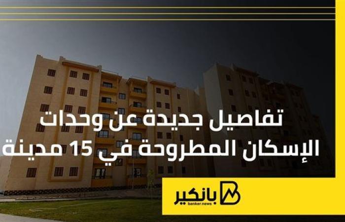 تفاصيل جديدة عن وحدات الإسكان المطروحة في 15 مدينة