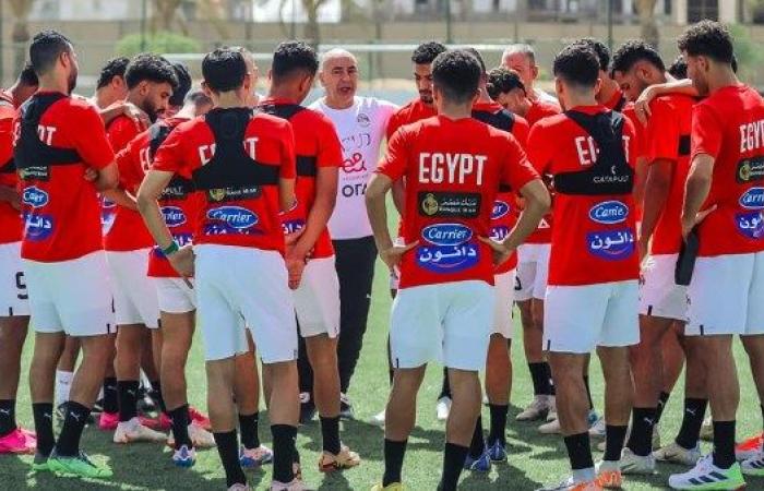 منتخب مصر يخوض مرانه الأخير قبل السفر إلى موريتانيا  (صور)