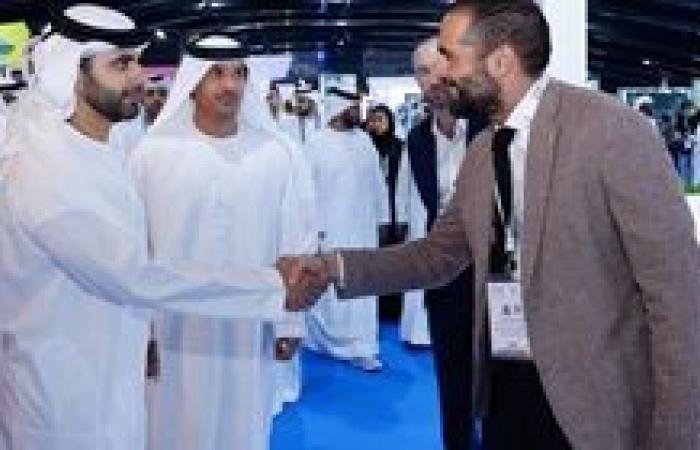 سمو الشيخ منصور بن محمد بن راشد آل مكتوم يكرم الجناح الإيطالي في إكسباند نورث ستار 2024