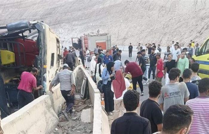 مصدر يكشف للوفد الحالة الصحية للسائق المتسبب في حادث طريق الجلالة