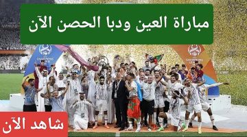 الآن مجاناً.. مباراة العين ضد دبا الحصن اليوم في الدوري الإماراتي للمحترفين 2024-2025