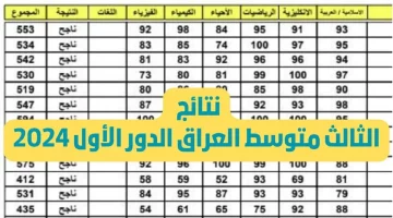 عاجل.. استعلم حالا.. نتائج الثالث المتوسط للدور الثالث 2024 الآن بكل سهولة عبر الرابط epedu.gov.iq! لا تفوت الفرصة!