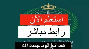 عاجل.. “الآن!” اكتشف نتائج القبول الموحد لوزارة الداخلية 1446 عبر منصة أبشر توظيف